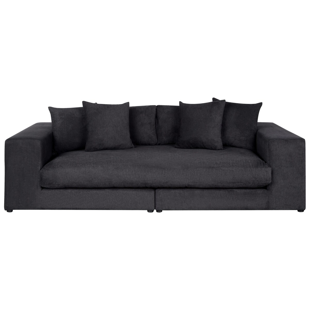 Sofa 3-osobowa czarna GLORVIKA