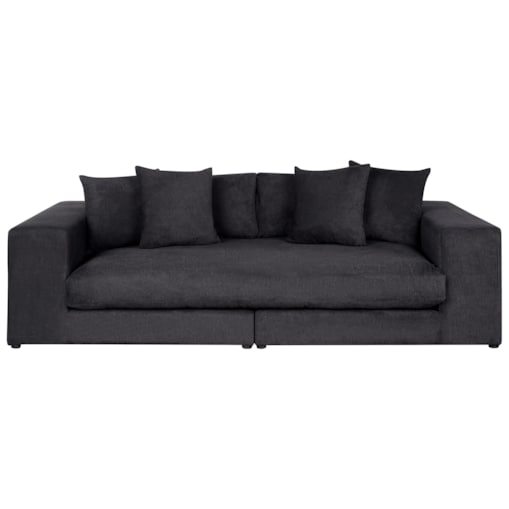 Sofa 3-osobowa czarna GLORVIKA