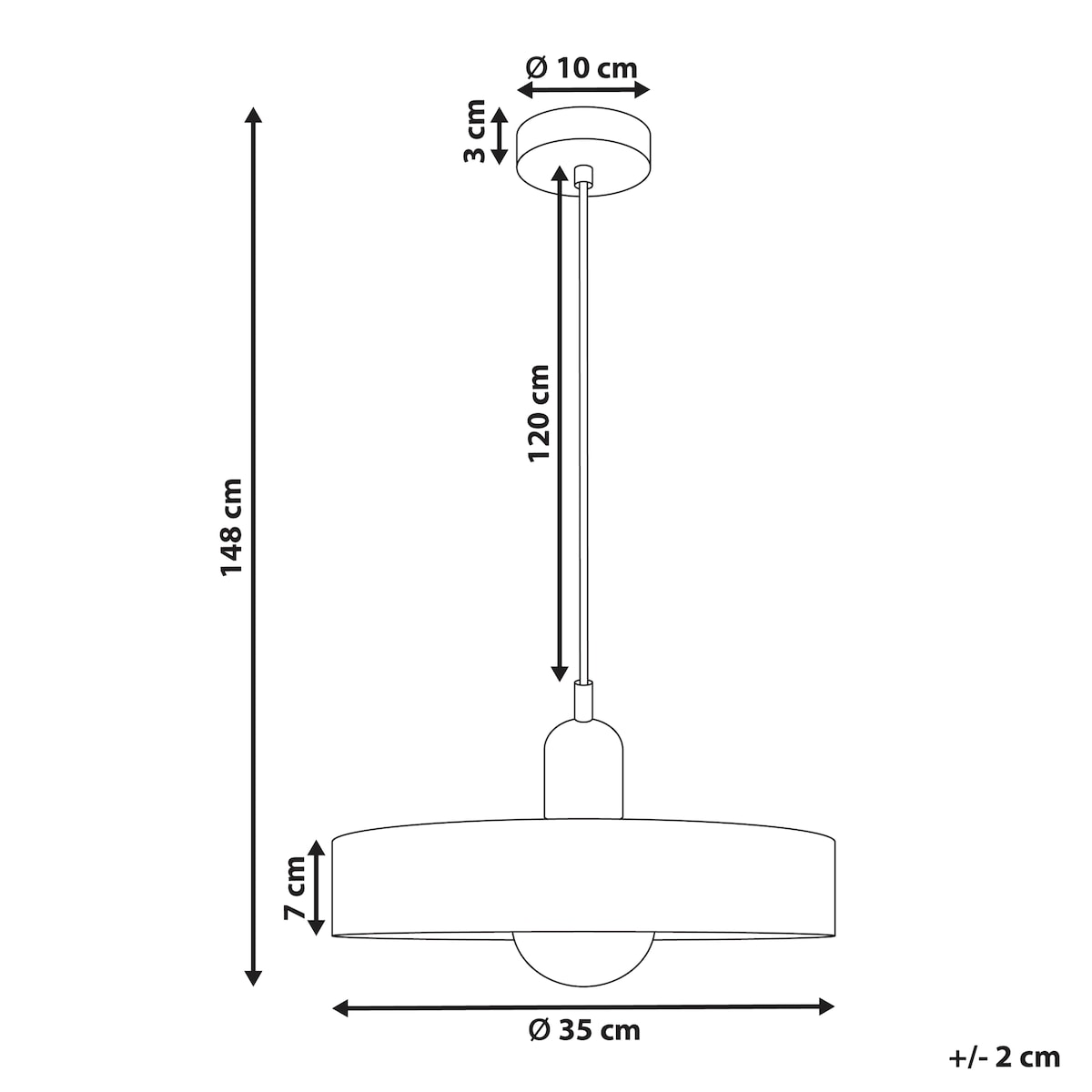Lampa wisząca PAALA Szkło Różowy