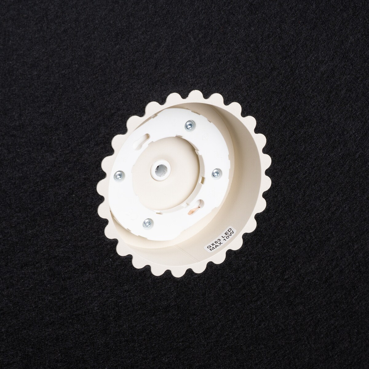 Lampa wisząca OVO 1 beżowa/czarna filc Gx53