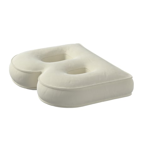 Poduszka literka B, śmietankowa biel, 30x40cm, Posh Velvet