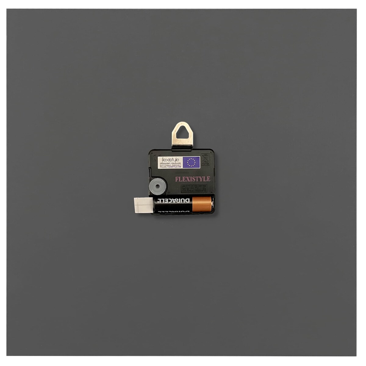 Kwadratowy zegar ścienny Scandic 30cm szary