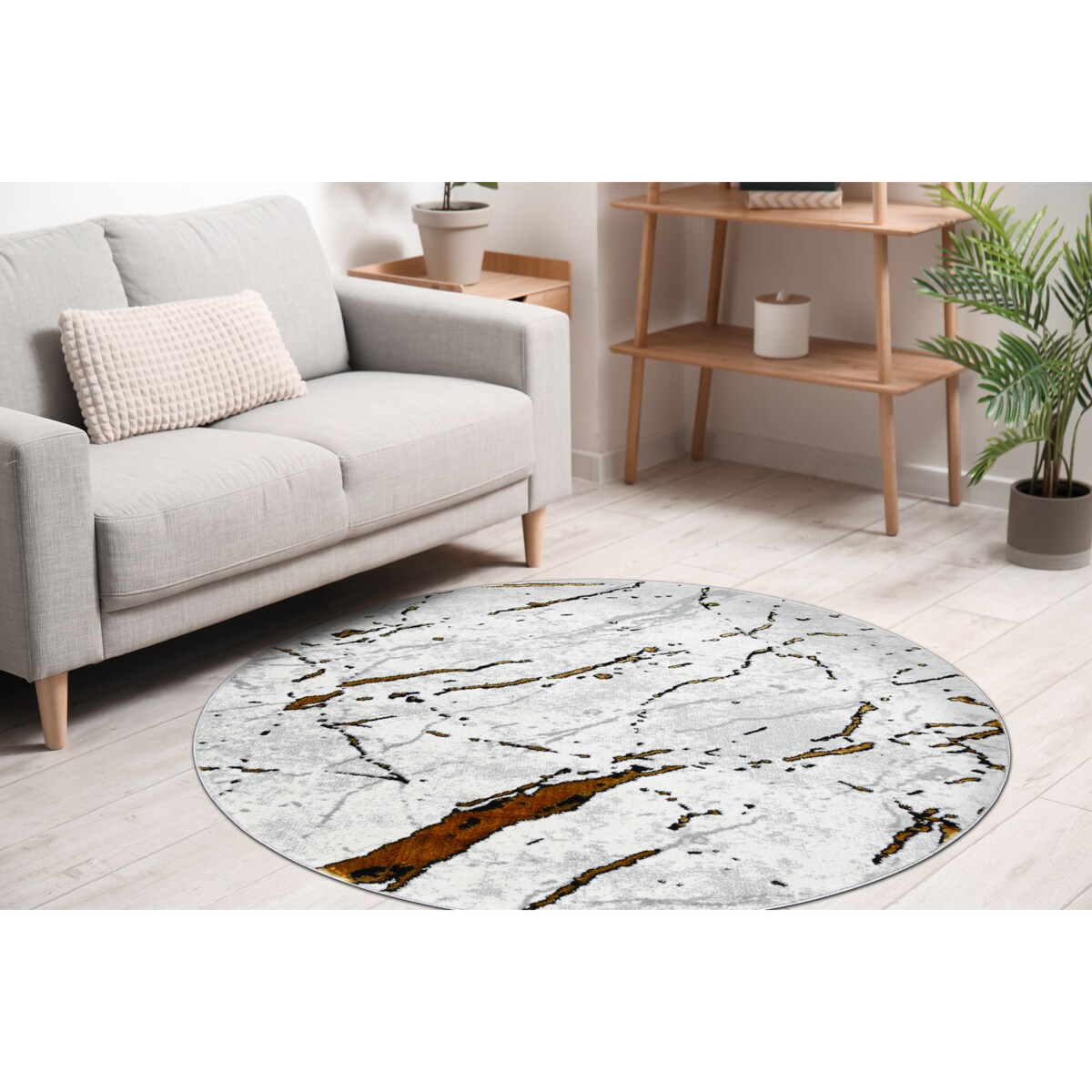 Dywan ALLURE 1963 koło Marmur - koło 150 cm