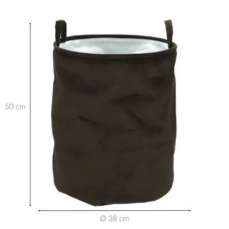 Kosz na zabawki materiałowy, Ø 38 x 50 cm