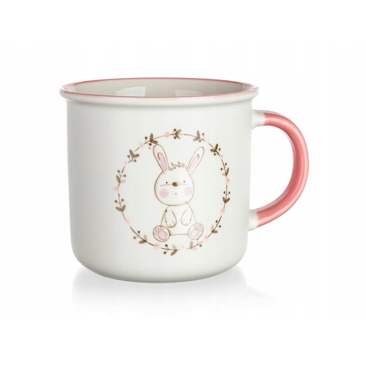 KUBEK CERAMICZNY królik 400 ml na napoje herbatę kawę króliczek