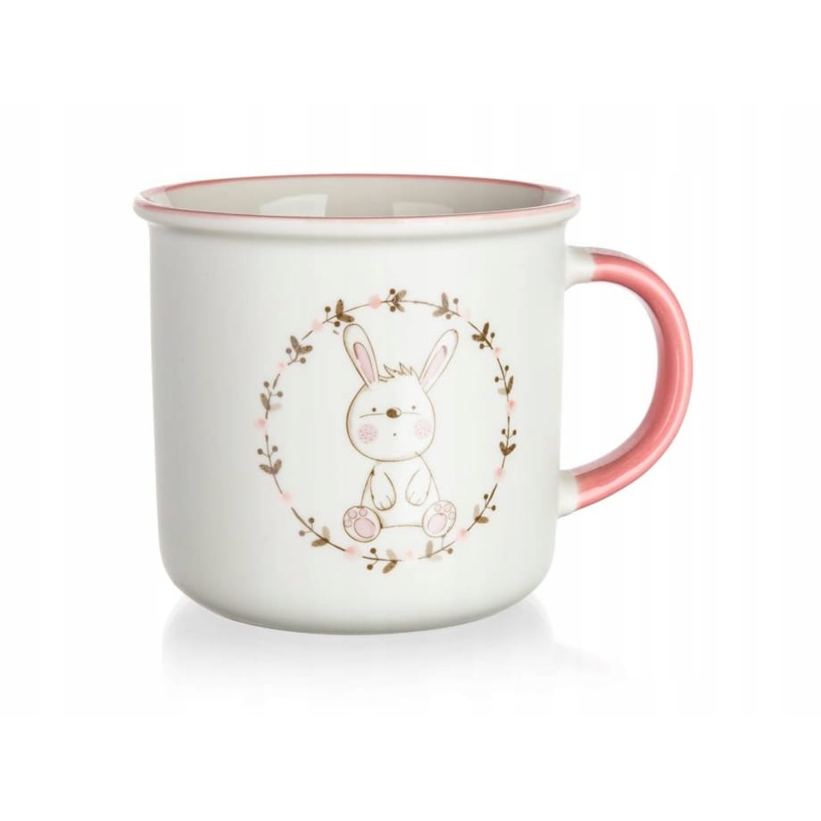 KUBEK CERAMICZNY królik 400 ml na napoje herbatę kawę króliczek