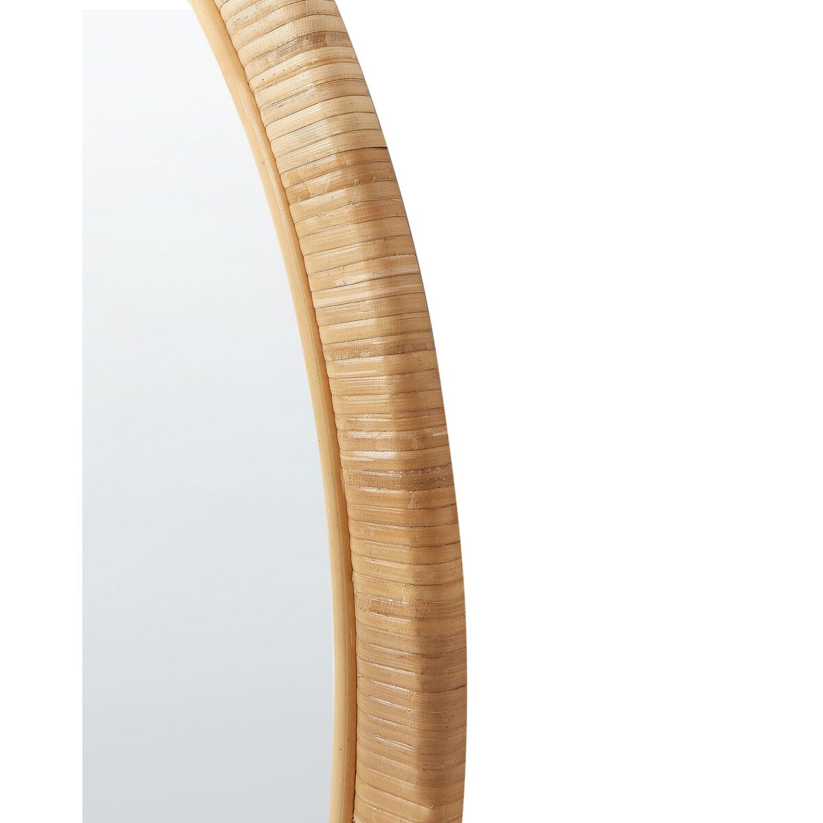 Rattan Lustro ścienne 80 cm Naturalny ANLEZY