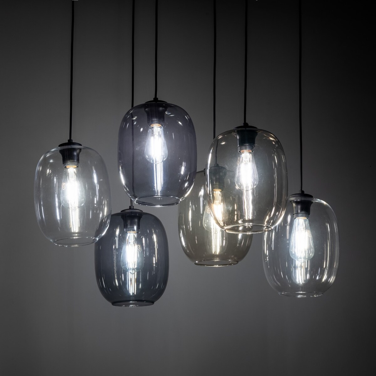 Lampa wisząca TK Lighting ELIO 5974 wielokolorowa 6xE27 regulowana nowoczesna do salonu i jadalni
