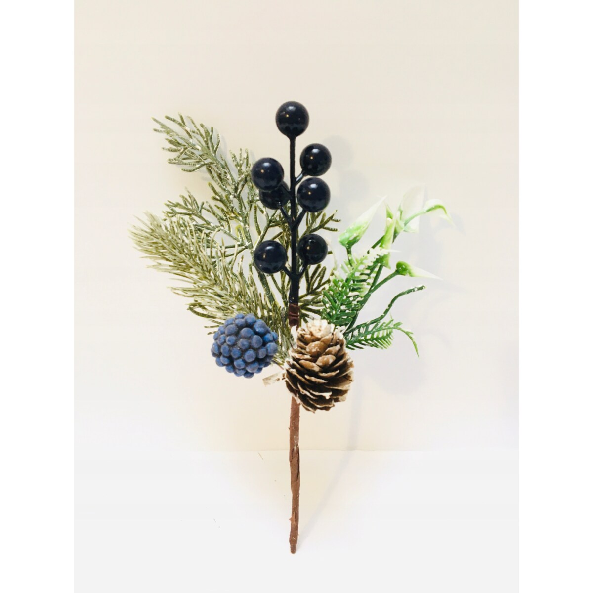 GAŁĄZKA ozdobna świąteczna pik do dekoracji stroika jeżyna szyszka liście