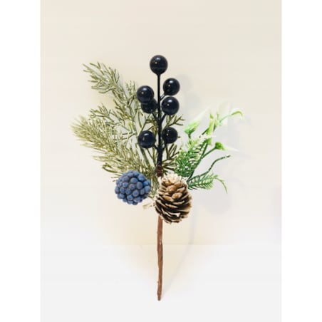 GAŁĄZKA ozdobna świąteczna pik do dekoracji stroika jeżyna szyszka liście