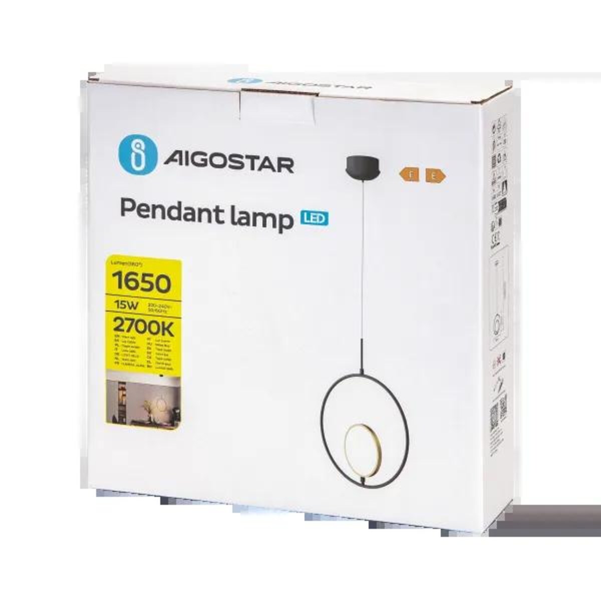 lampa wisząca 2700k aluminium i silikon nowoczesny design 120cm