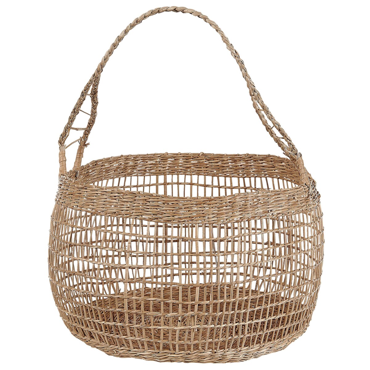 Zestaw 3 koszy z trawy morskiej naturalny ARAPAIMA