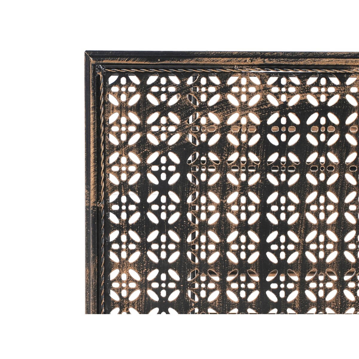 Stolik ogrodowy barowy metalowy 60 x 60 cm czarny BORMIO