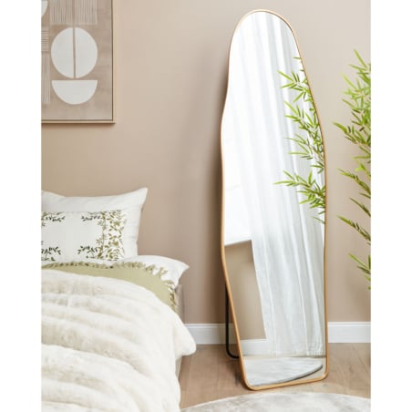 Lustro stojące LARCHE 160 cm Metal Złoty