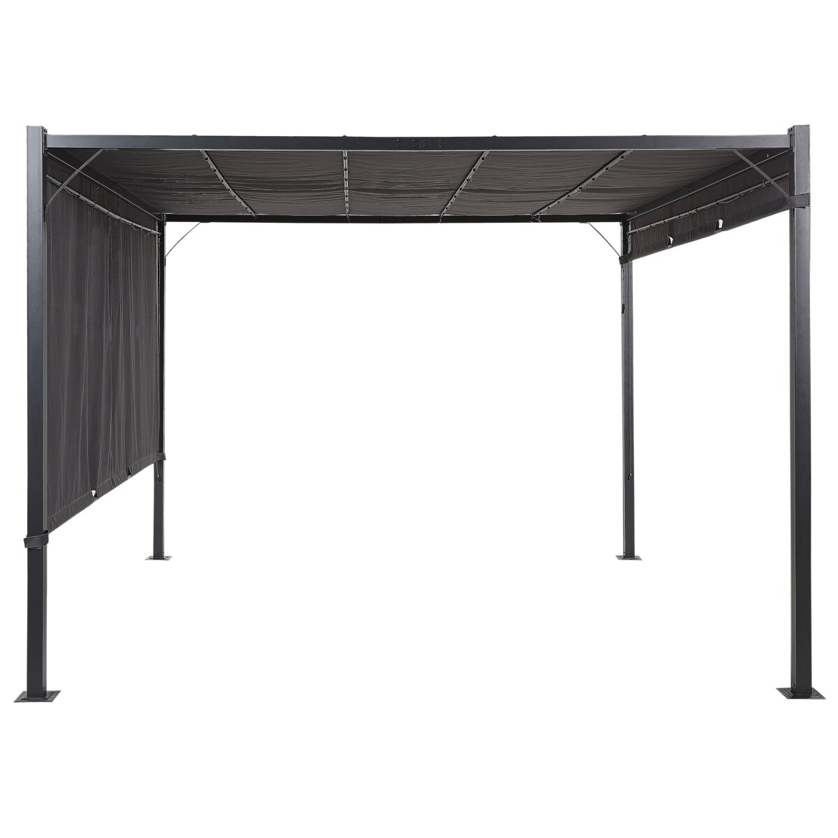 Pawilon ogrodowy LED 310 x 310 cm ciemnoszary PARGA