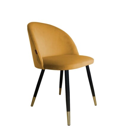 Krzesło CLAUDINE 1 VELVET GOLD musztardowe/curry