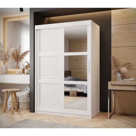 Szafa przesuwna Garderoba ŻALUZJA 2 120 biały