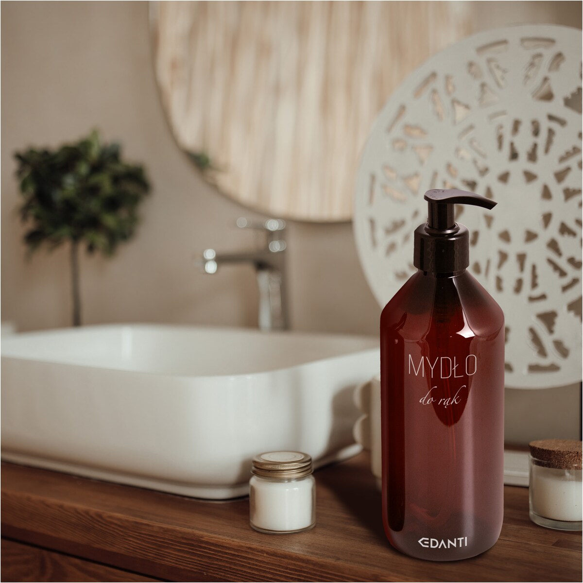 2X Dozownik Z Pompką Butelka Do Mydła Balsamu 300 Ml Zestaw Na Umywalkę Do Łazienki