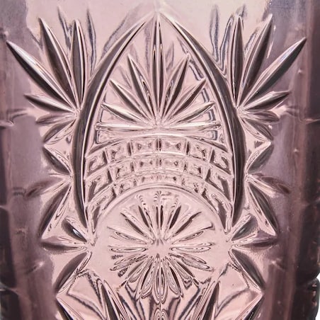 Komplet 4 szklanek, 350 ml, Ayla, odcienie różu