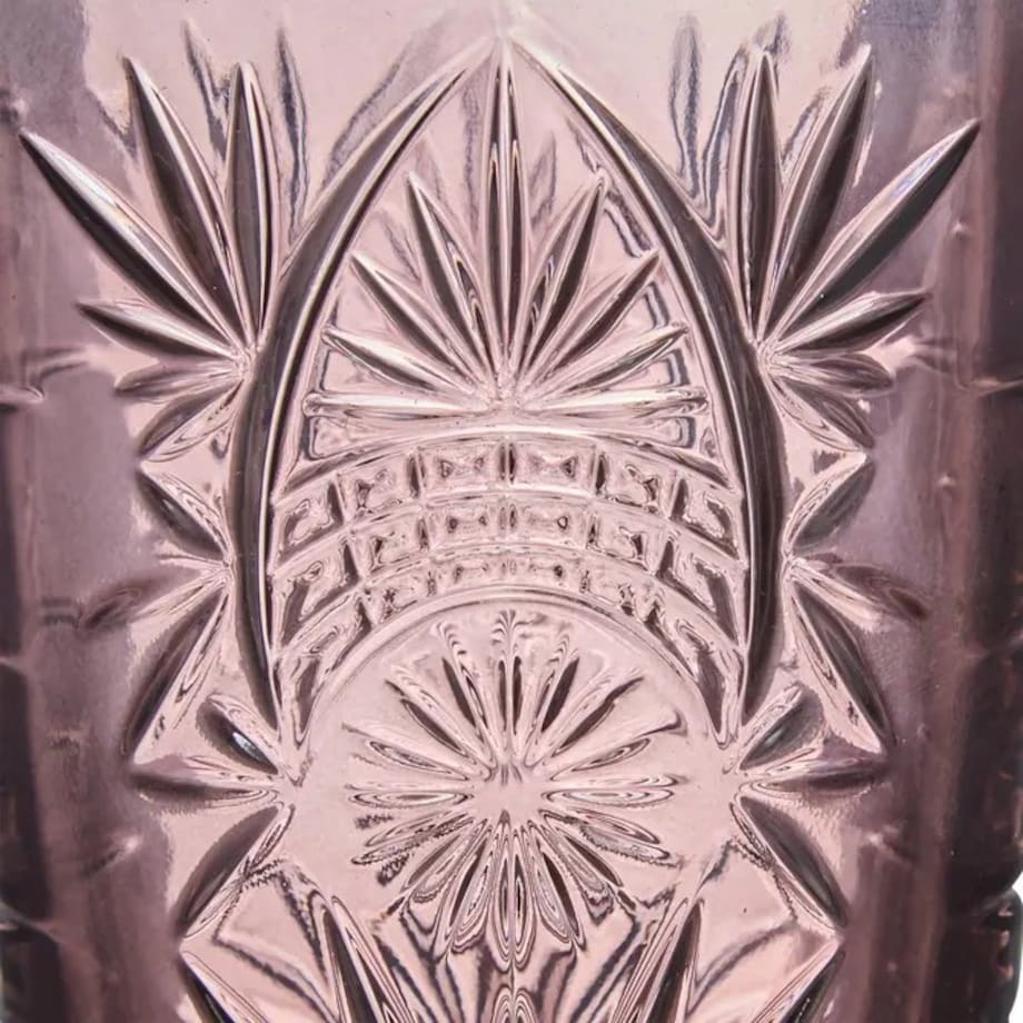 Komplet 4 szklanek, 350 ml, Ayla, odcienie różu