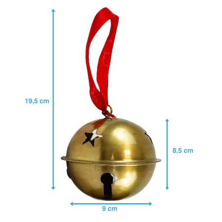 Dzwoneczki Metalowe Na Choinkę Drzwi 9 Cm Dzwoniące Na Boże Narodzenie Dekoracja 9 Cm
