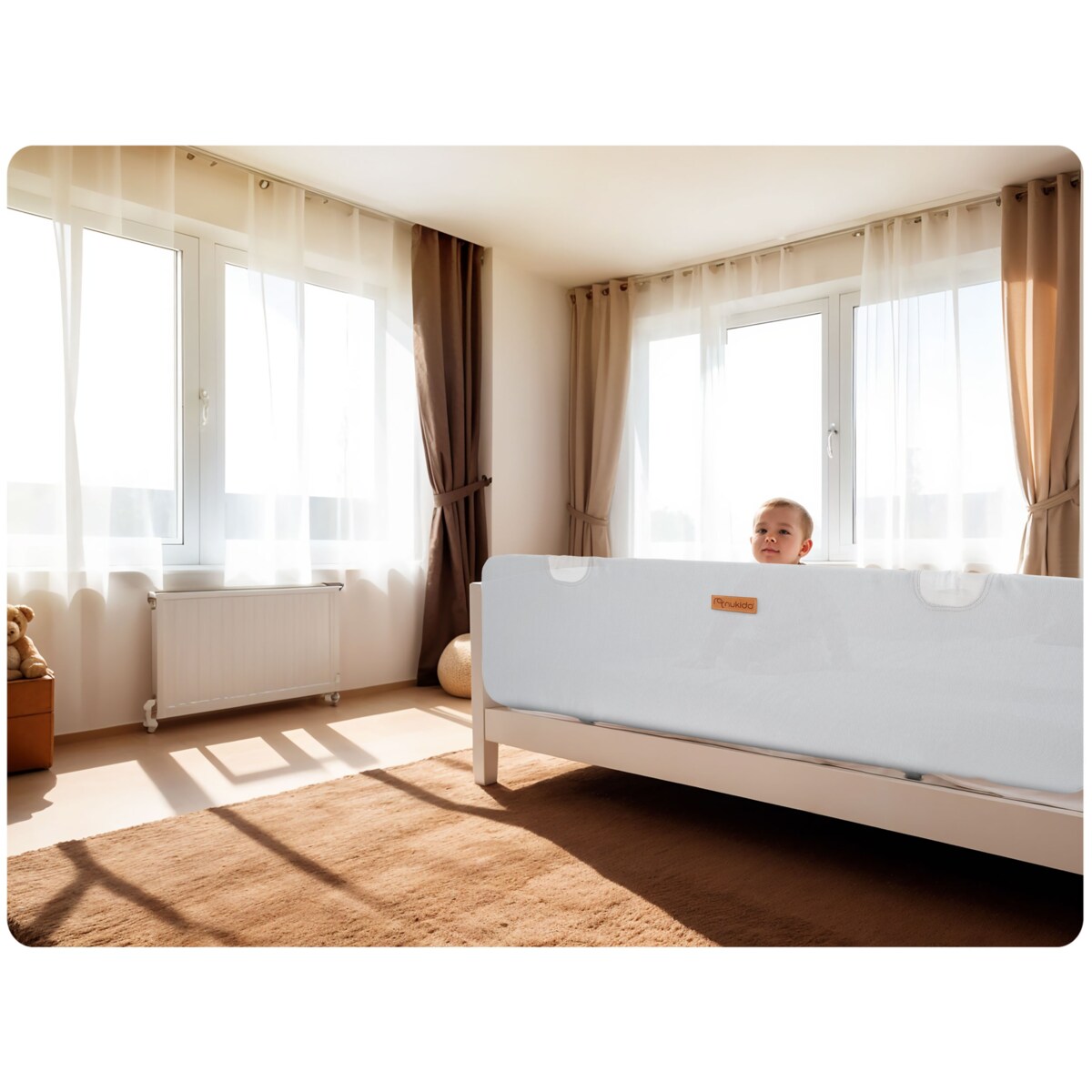 Barierka do łóżka Nukido osłona ochronna dla dzieci 150cm