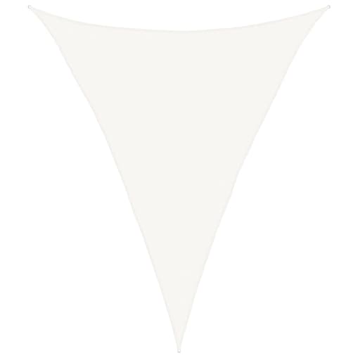 vidaXL Żagiel przeciwsłoneczny, 160 g/m², biały, 5x6x6 m, HDPE