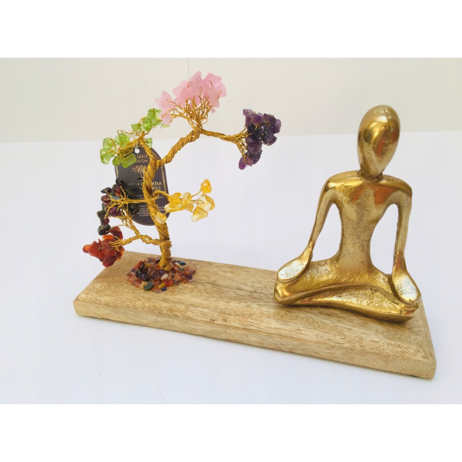 DEKORACJA JOGA MEDYTACJA drzewko szczęścia na upominek talizman 7 CZAKR