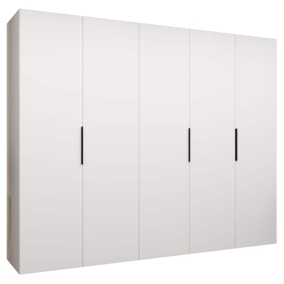 Szafa uchylna otwierana MARBELLA 1 250 wys. 202 cm Biały + u. Czarny