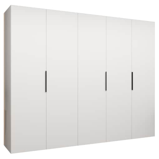 Szafa uchylna otwierana MARBELLA 1 250 wys. 202 cm Biały + u. Czarny