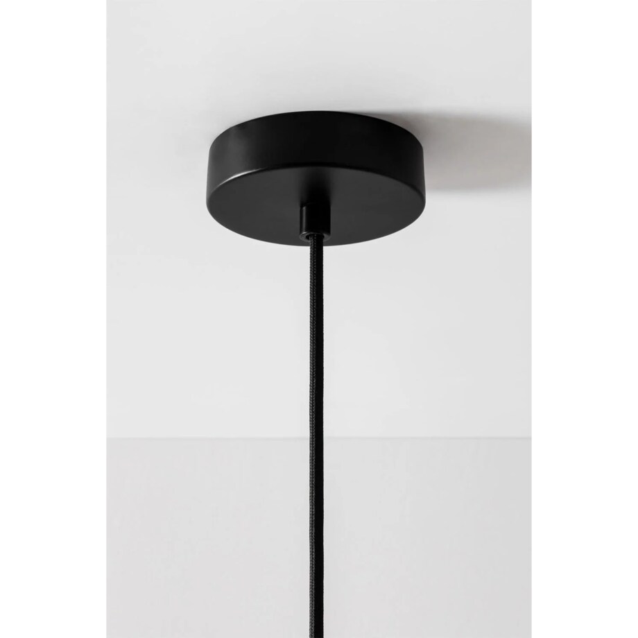 Lampa wisząca z metalu i tkaniny, biała Plisse Ø36 cm