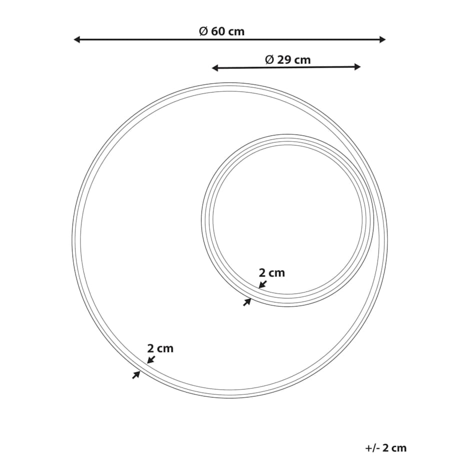 Rattanowe okrągłe lustro ścienne ⌀ 60 cm naturalne PALAU