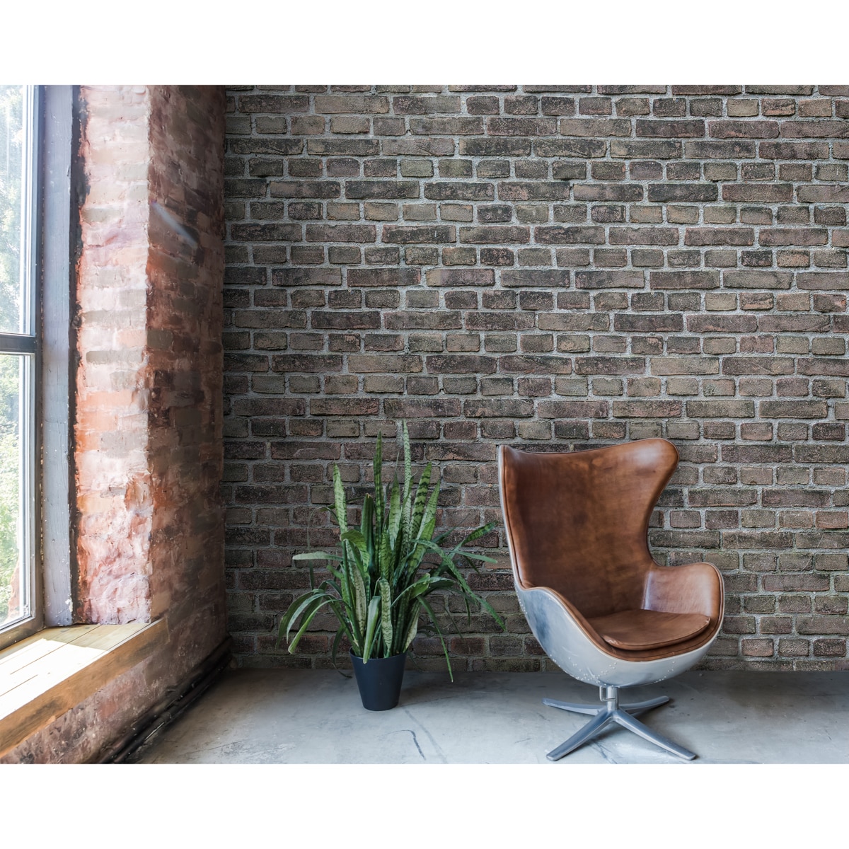 Tapeta Szare cegły, 416x254cm