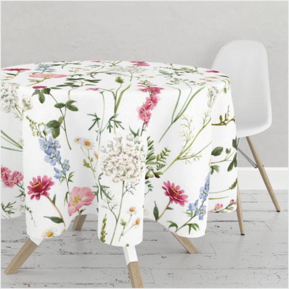 Obrus okrągły SPRING wzór SP17 | sielski ogród - średnica 150 cm