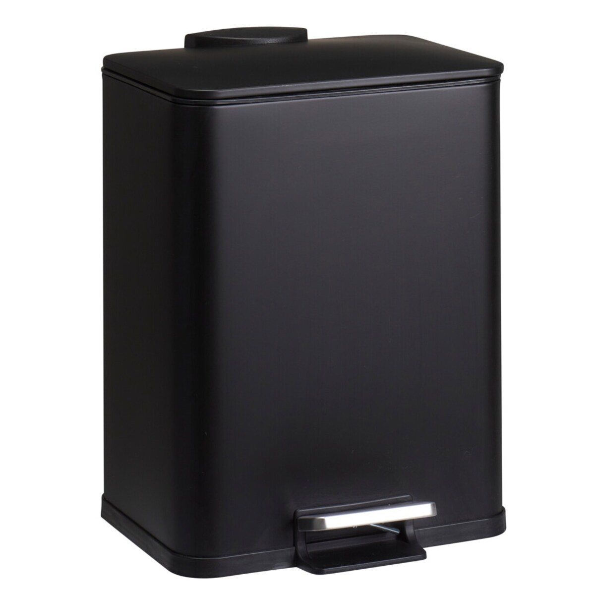 Metalowy kosz na śmieci DELTA, czarny, 20 l