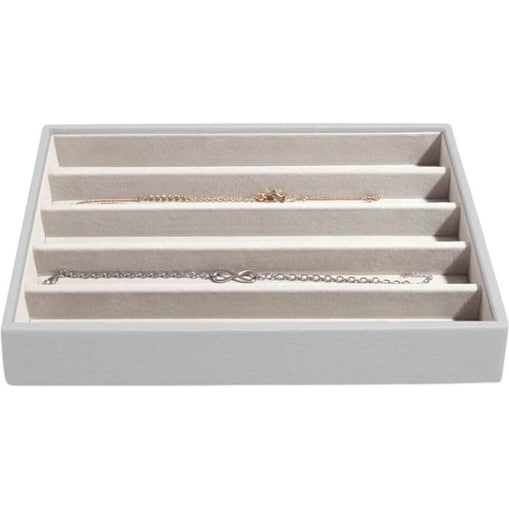 Szkatułka na biżuterię Stackers pięciokomorowa classic kamienna szarość