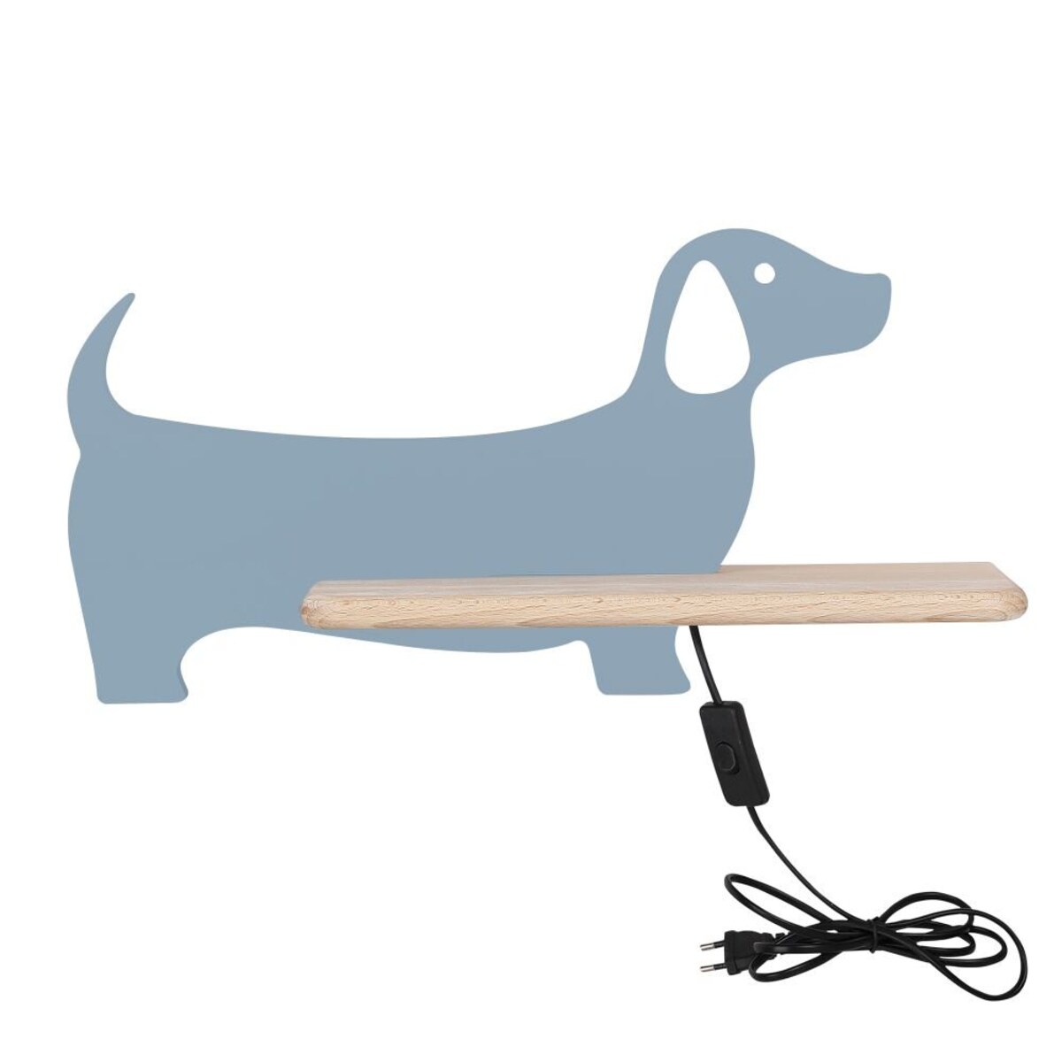Lampa ścienna LED dziecięca DOG 5W z półką i przewodem Candellux 21-02983