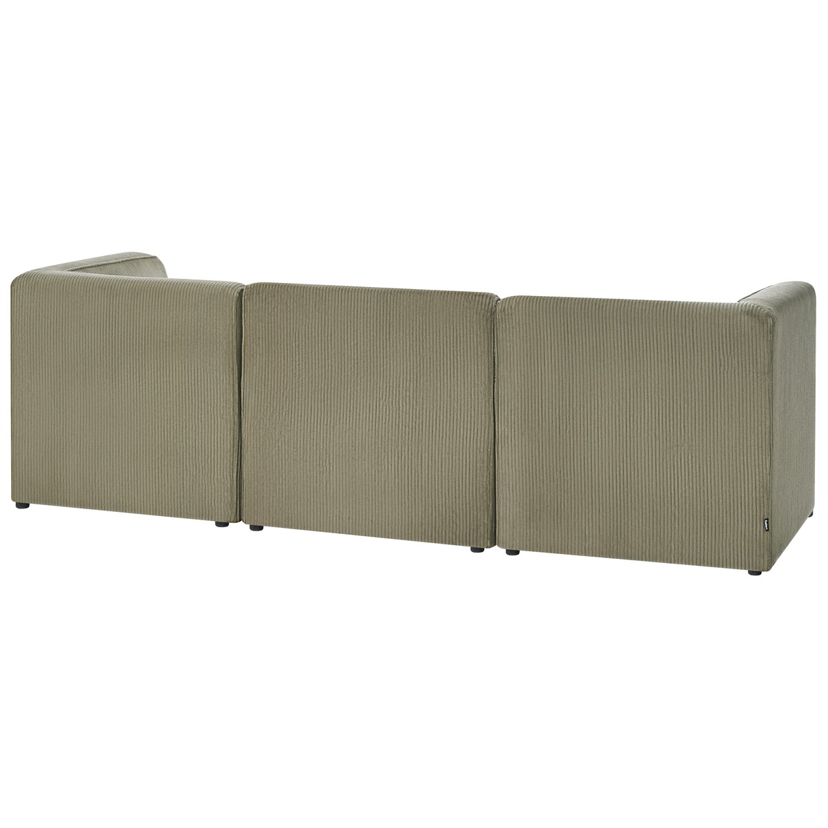 Sofa modułowa dla 3 osób LEMVIG Sztruks Zielony