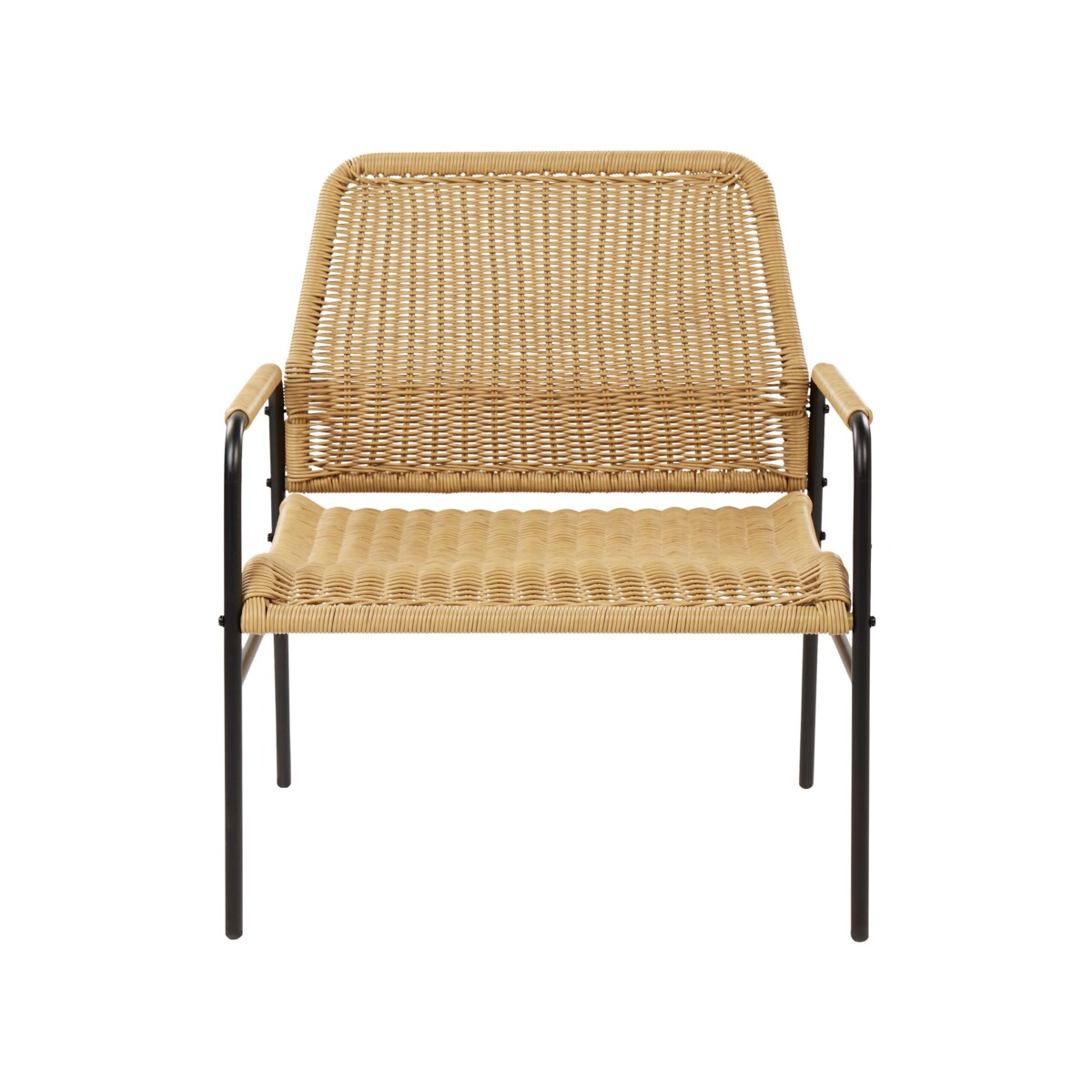 Zestaw 2 foteli ogrodowych rattanowych naturalne PRASIMO