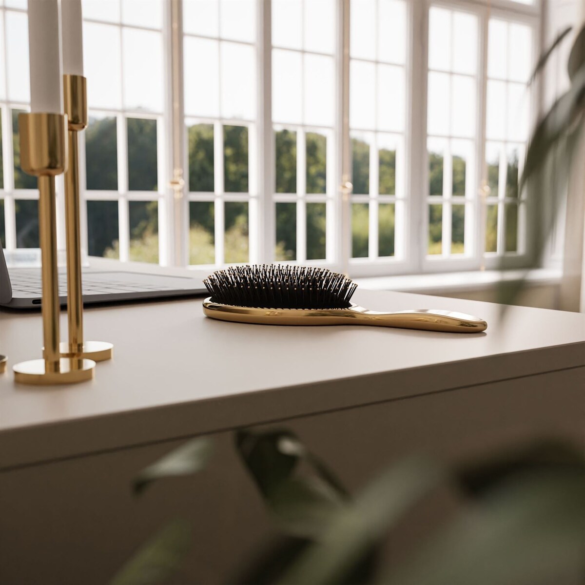 Biurko MADA GLOSS z szufladami kaszmir połysk