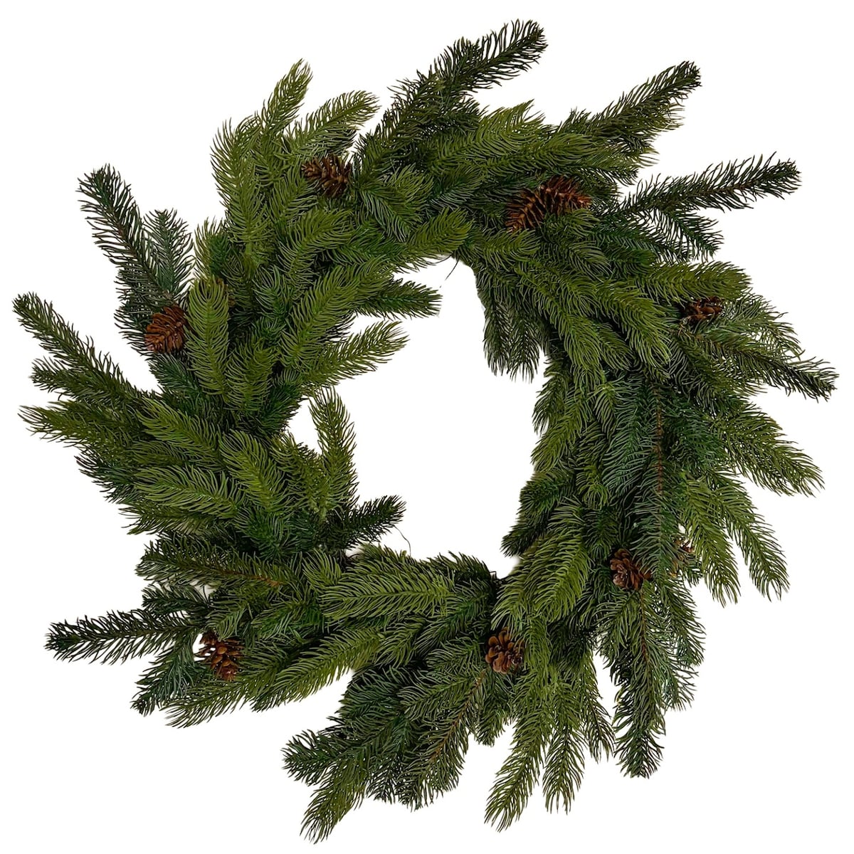 Wianek Świąteczny Świerk z Szyszkami 60 cm