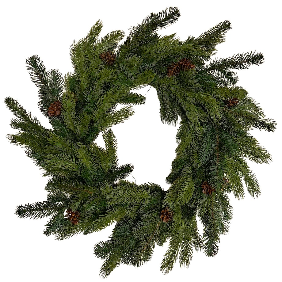 Wianek Świąteczny Świerk z Szyszkami 60 cm