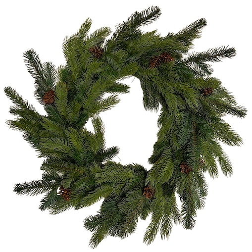 Wianek Świąteczny Świerk z Szyszkami 60 cm