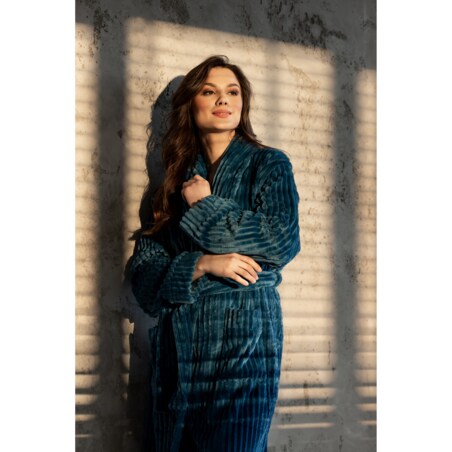 Szlafrok One And Only Long Turquoise Turquoise, S