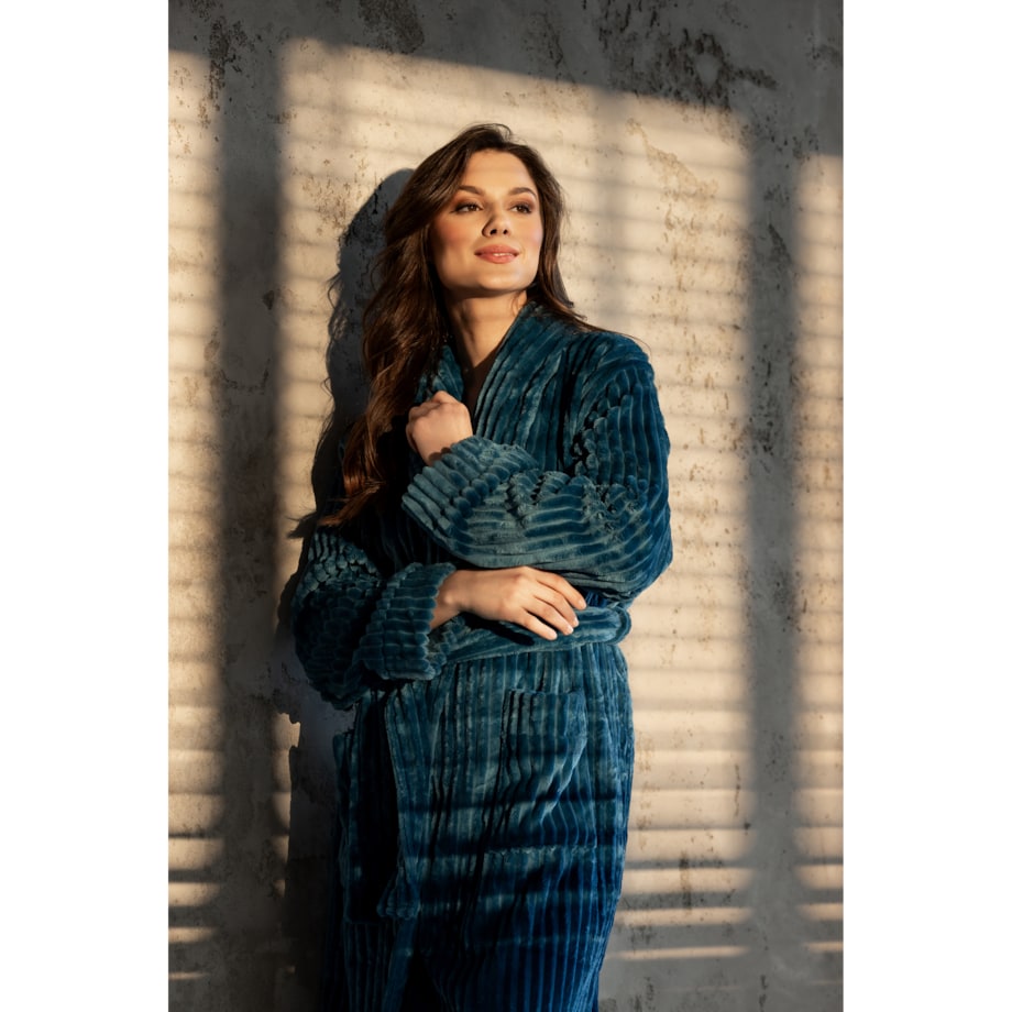 Szlafrok One And Only Long Turquoise Turquoise, S