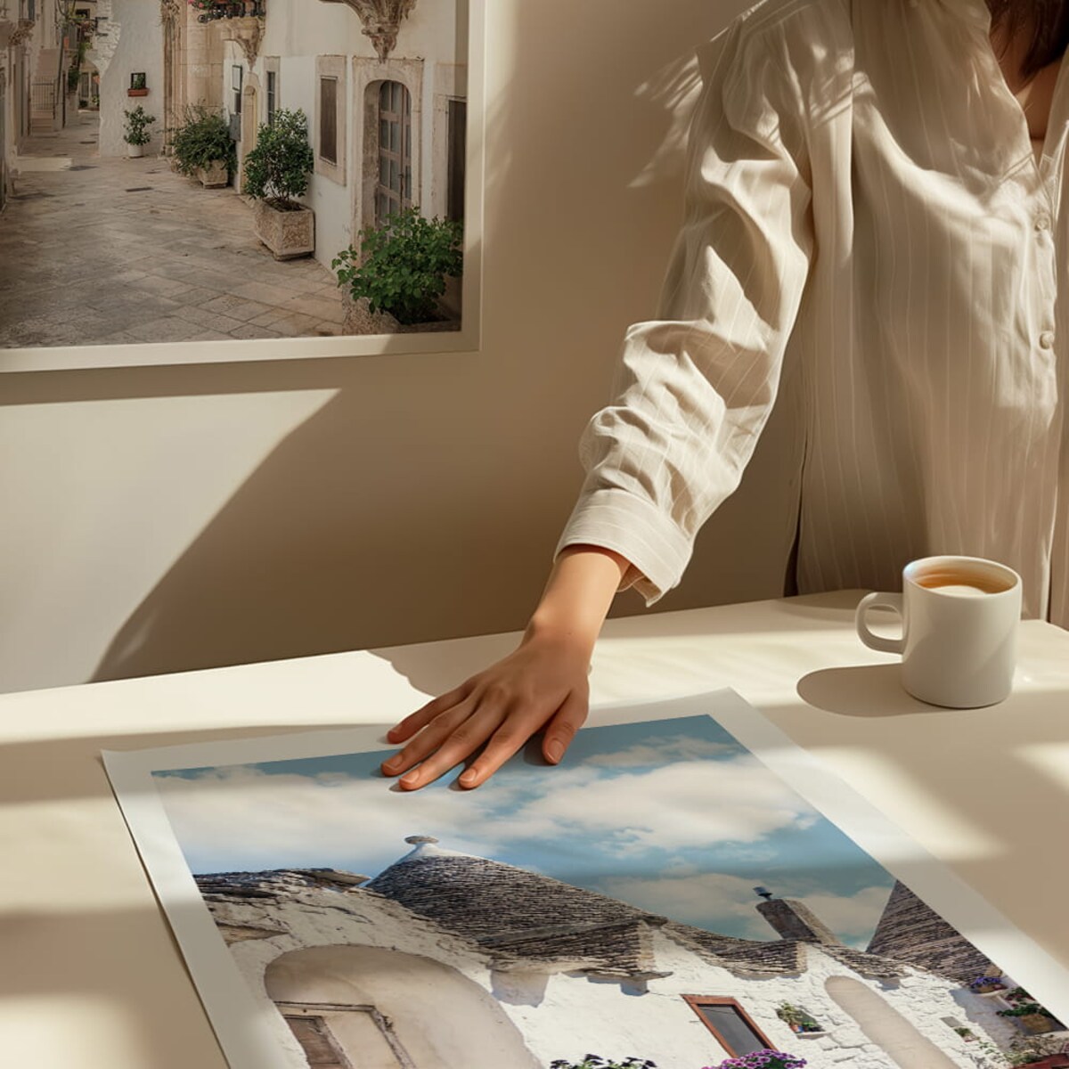 plakat alberobello apulia włochy 50x70