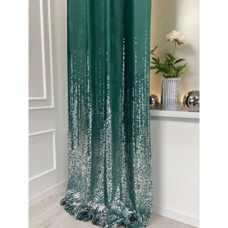 zasłona welurowa srebrna mgła 140x250 cm