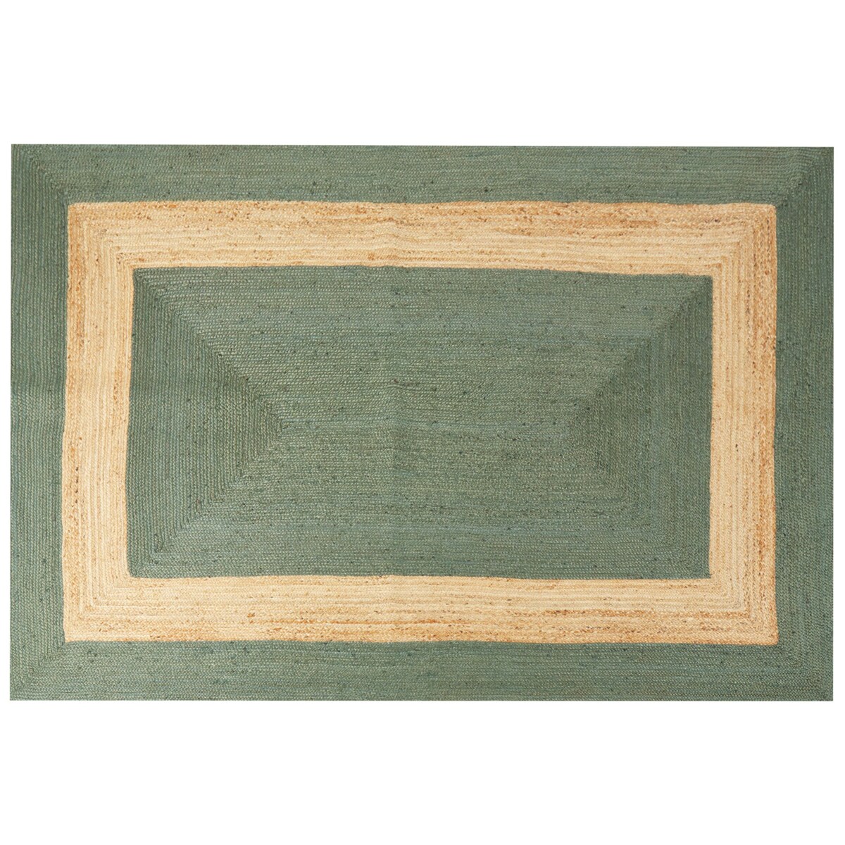 Dywan z juty 200 x 300 cm zielony KARAKUYU