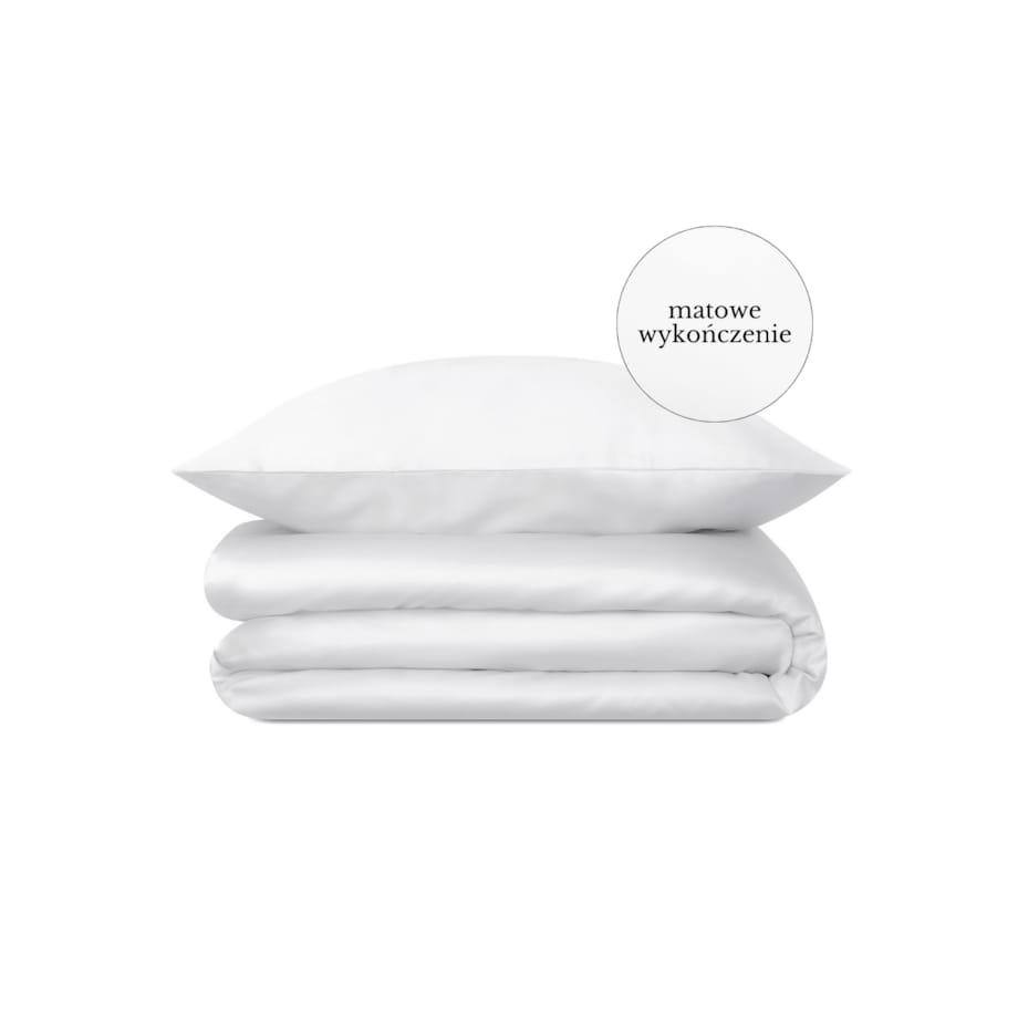 Pościel perkalowa pure white 140/200 + 70/80 cm
