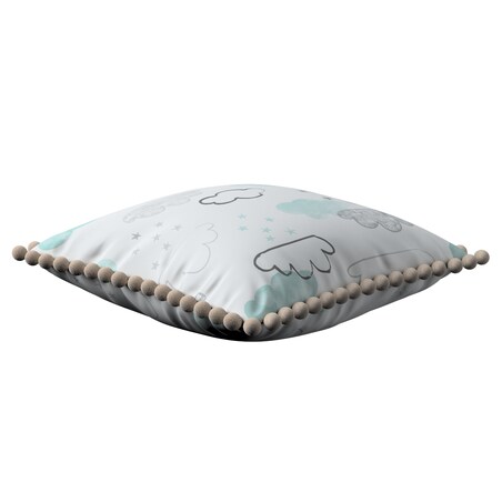 Poszewka Daisy 45x45 ecru-niebieski